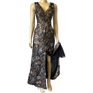 Aidan Mattox | Sleeveless Double V-Neck Formal Gown | Size 0 | NEW CONDITION